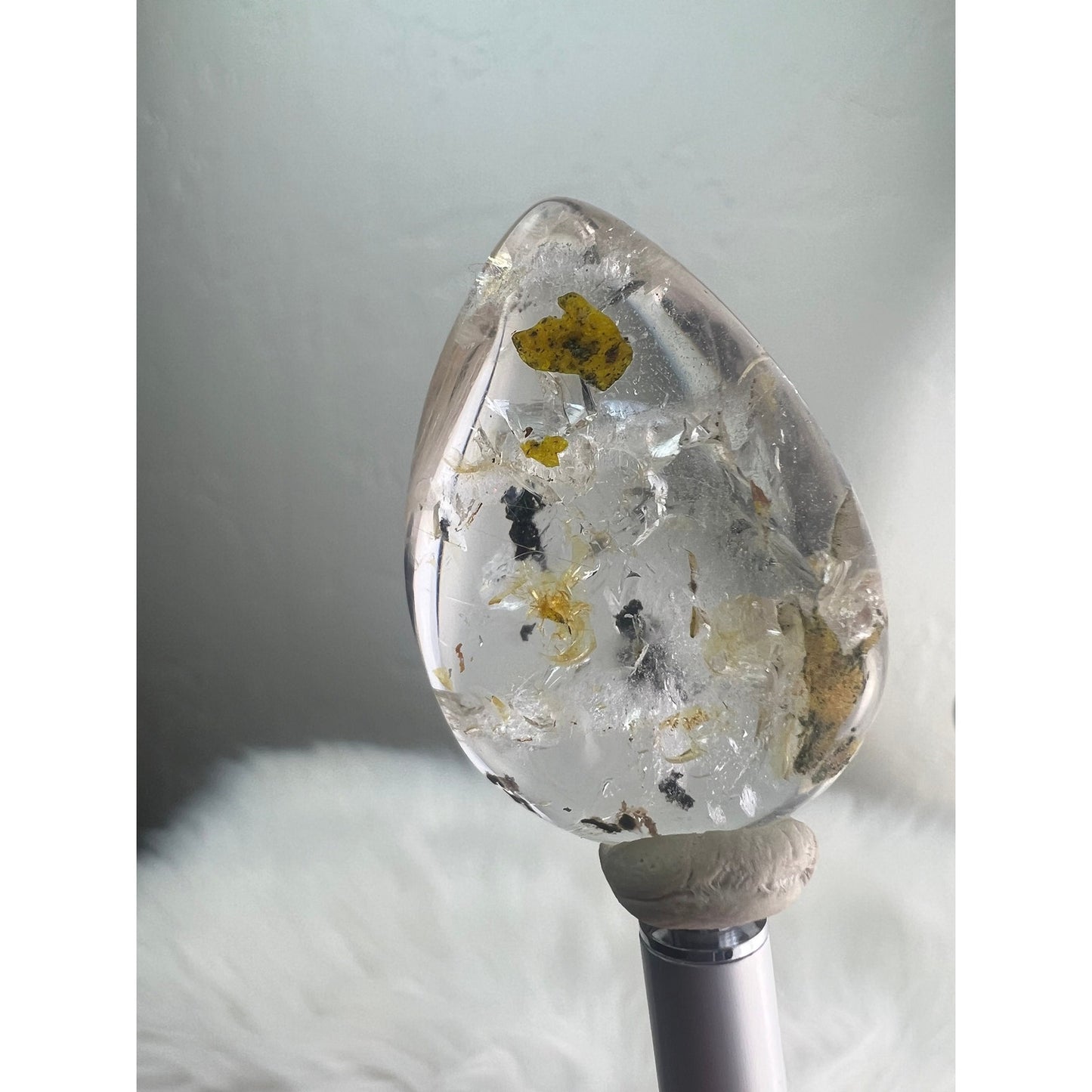 Garden Quartz Teardrop Shape Cabochon