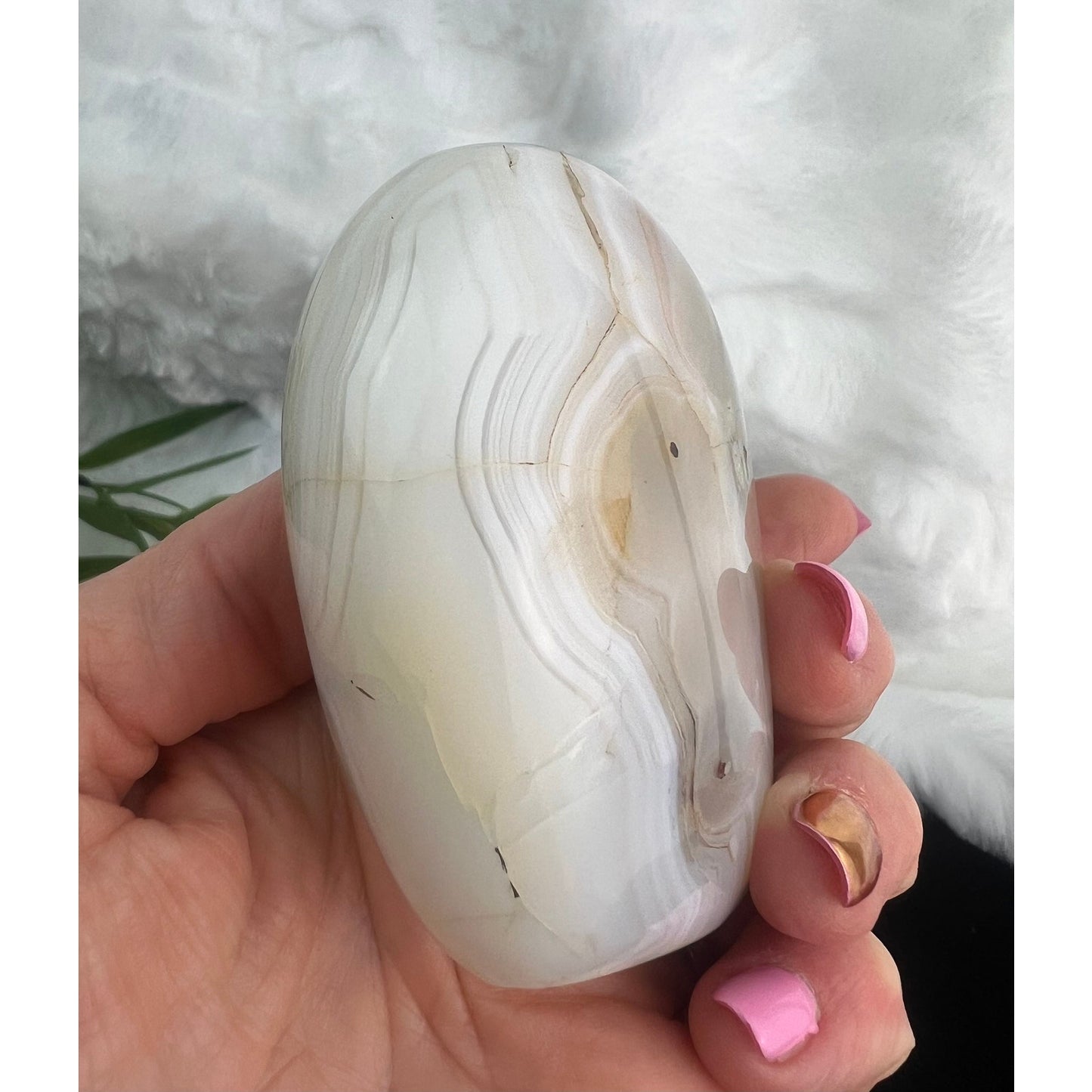 Banded Agate Polished Free Form from Madagascar