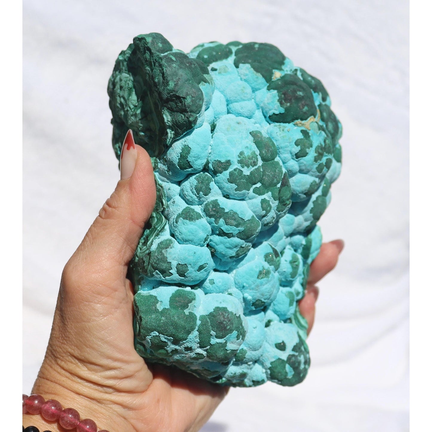 Botryoidal Chrysocolla after Malachite Specimen, Malacholla