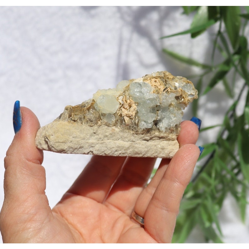 Aquamarine and Muscovite Specimen