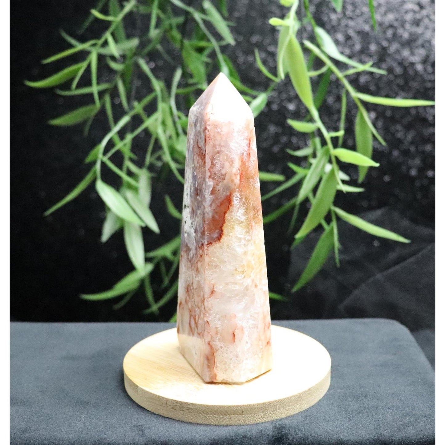 Druzy Pink Amethyst Tower from Brazil
