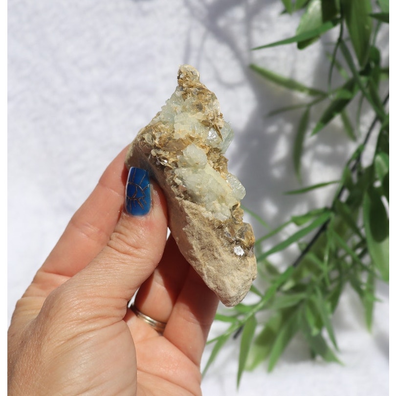 Aquamarine and Muscovite Specimen