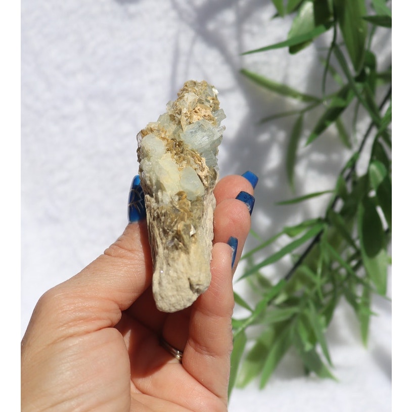 Aquamarine and Muscovite Specimen