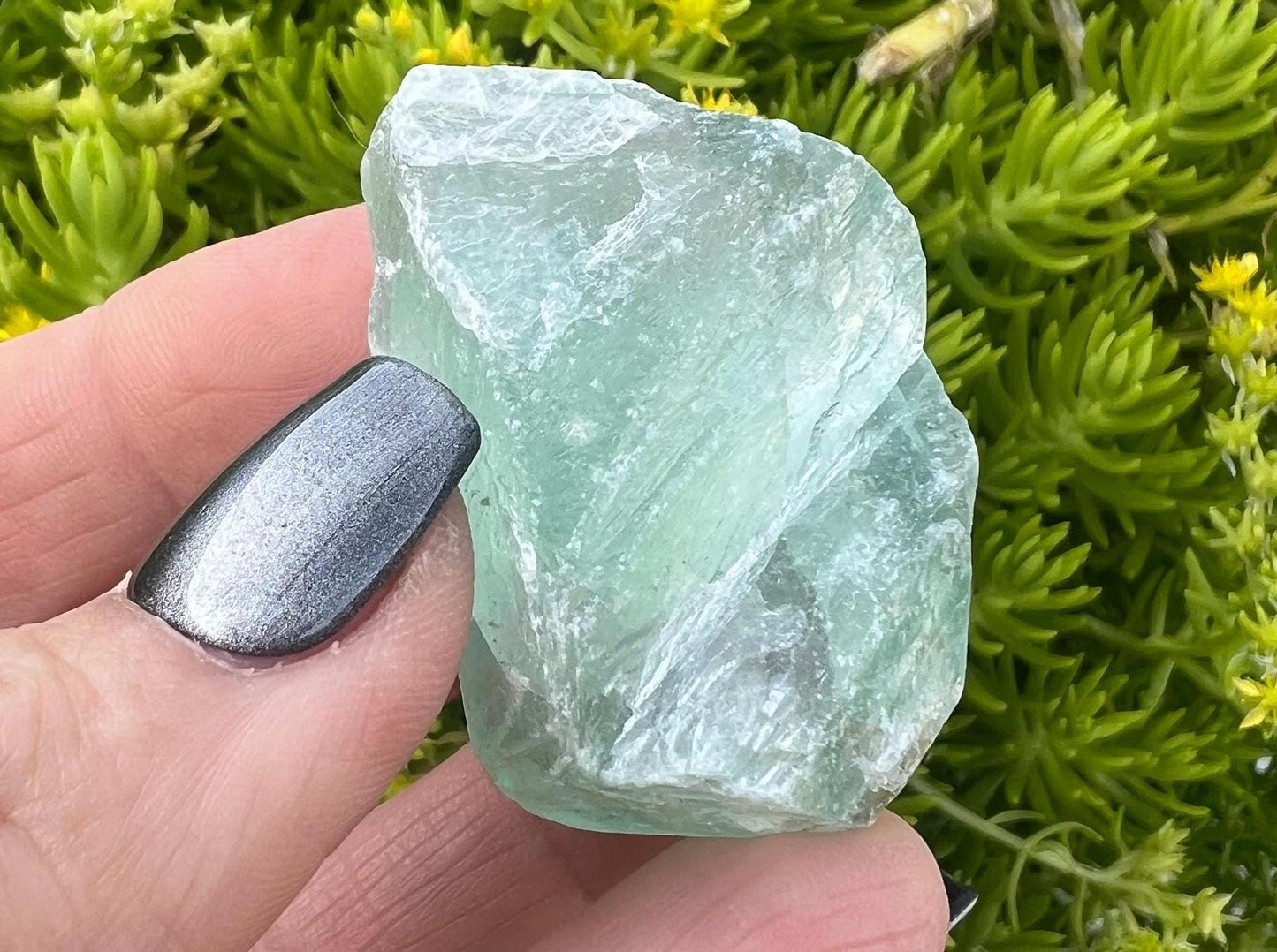 Raw Green and Purple Fluorite