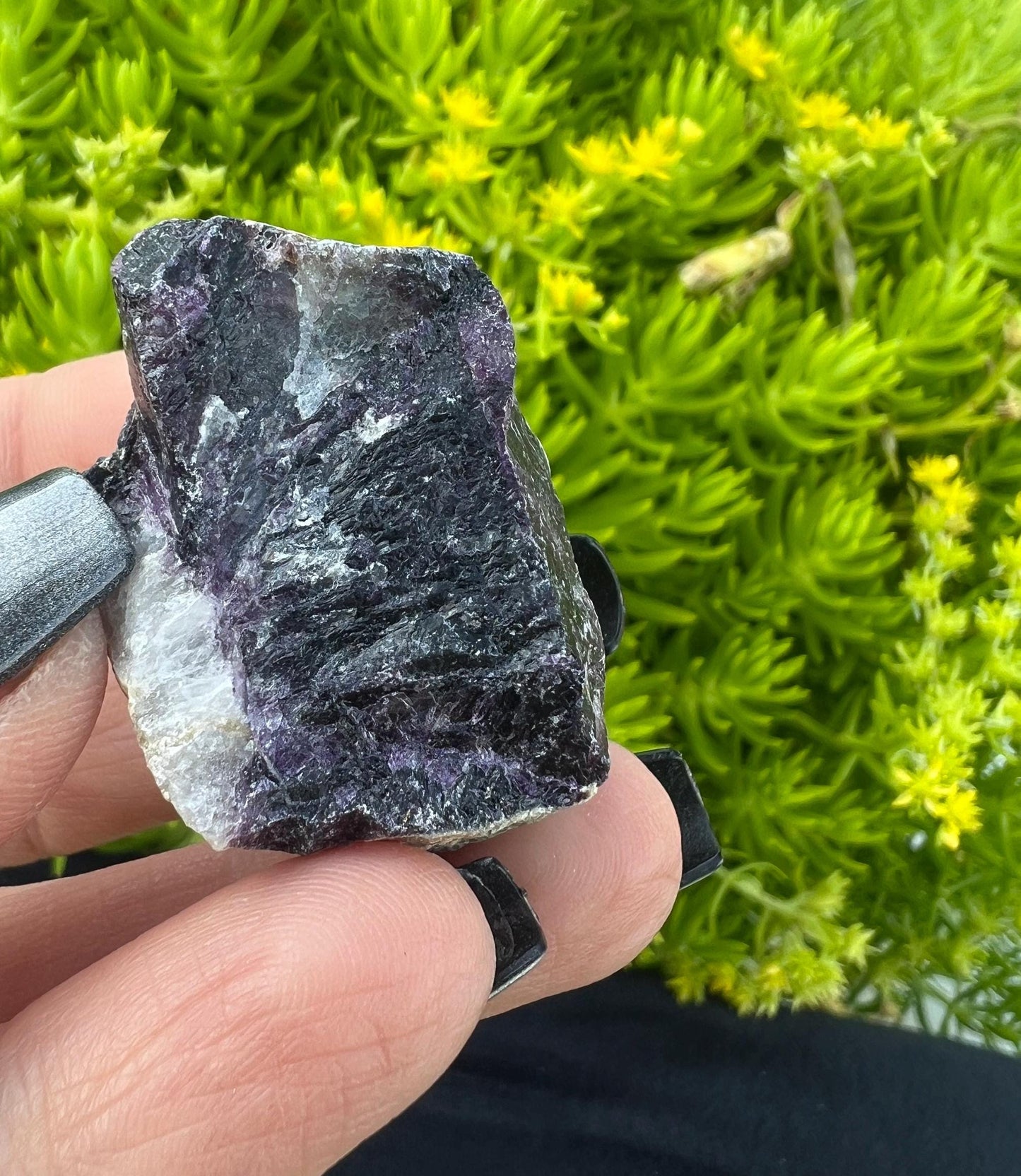 Raw Green and Purple Fluorite