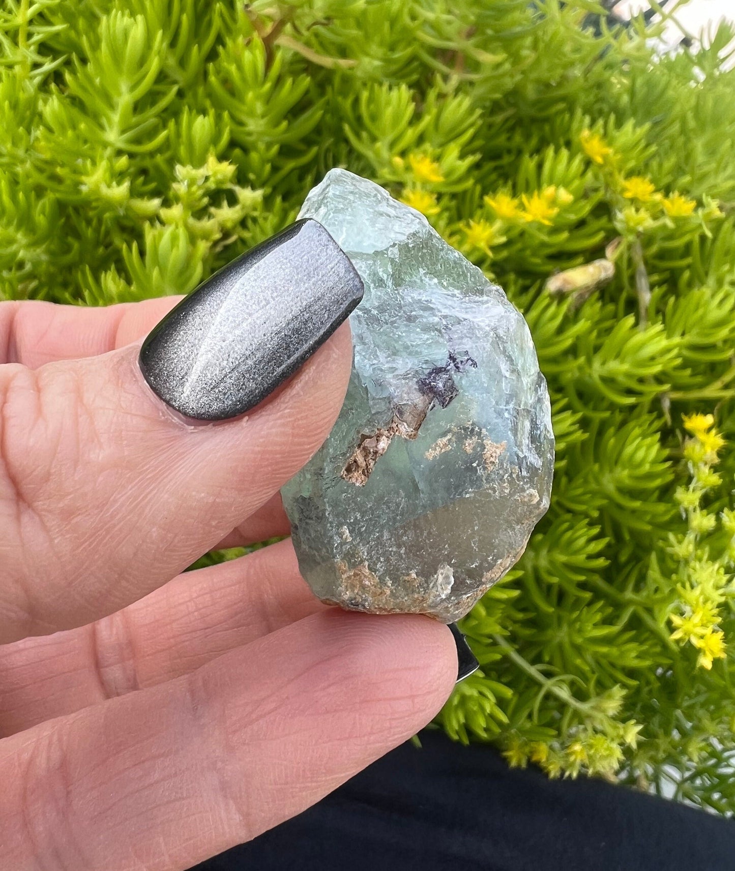 Raw Green and Purple Fluorite