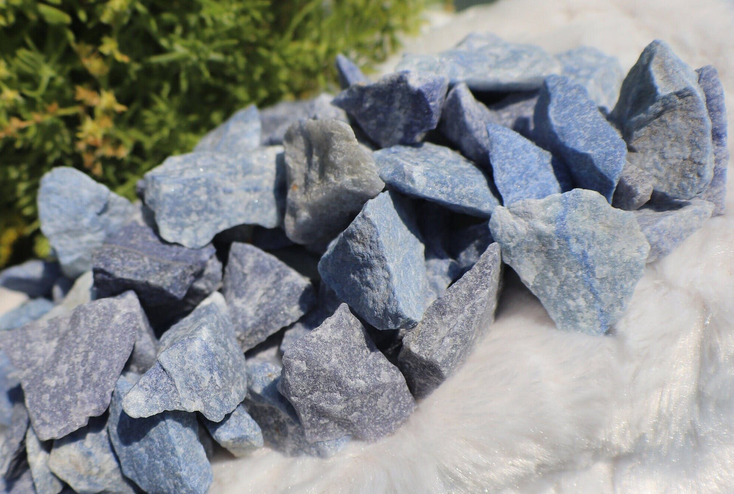 Raw Rough Blue Quartz from Brazil