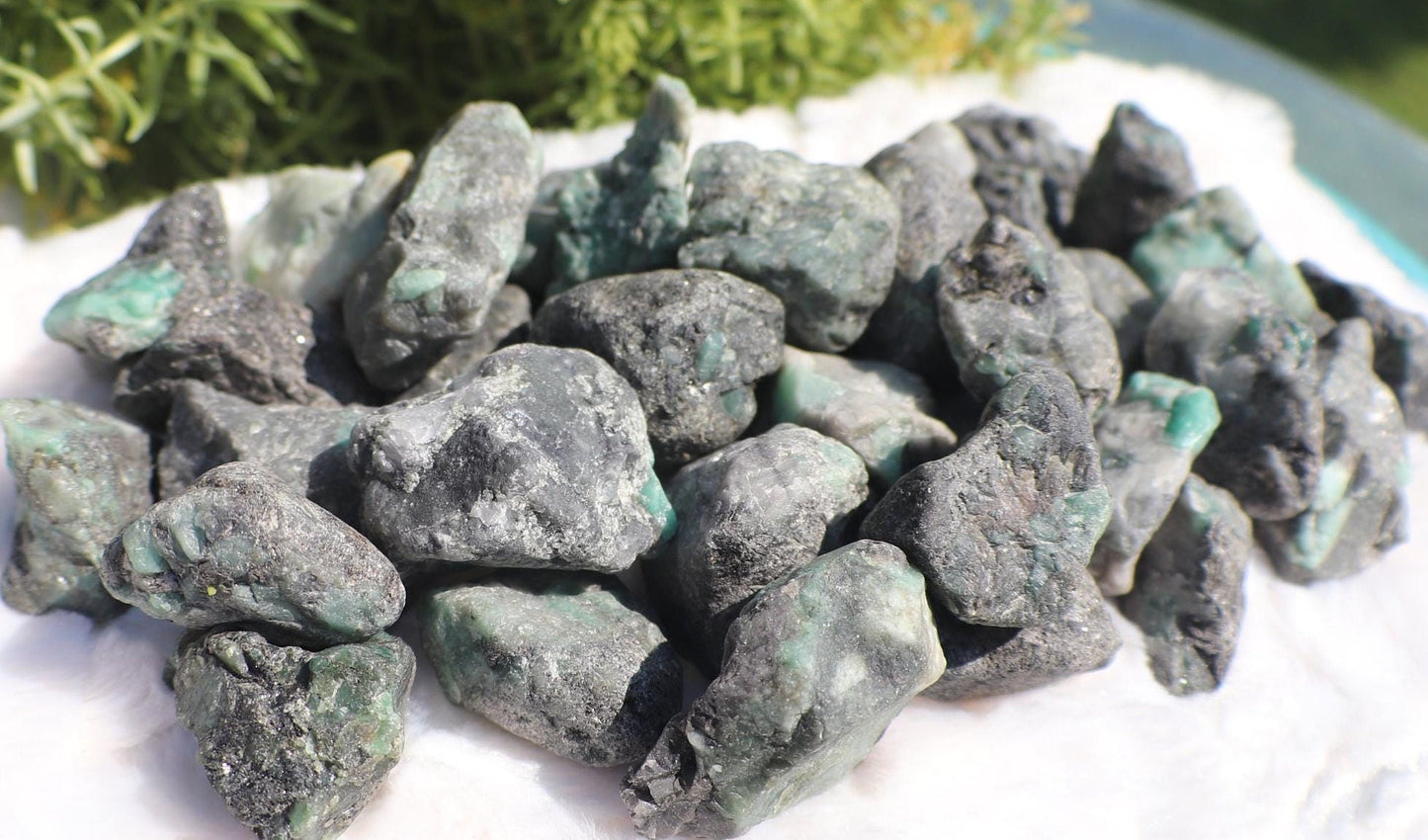 Raw Rough Emerald In Matrix