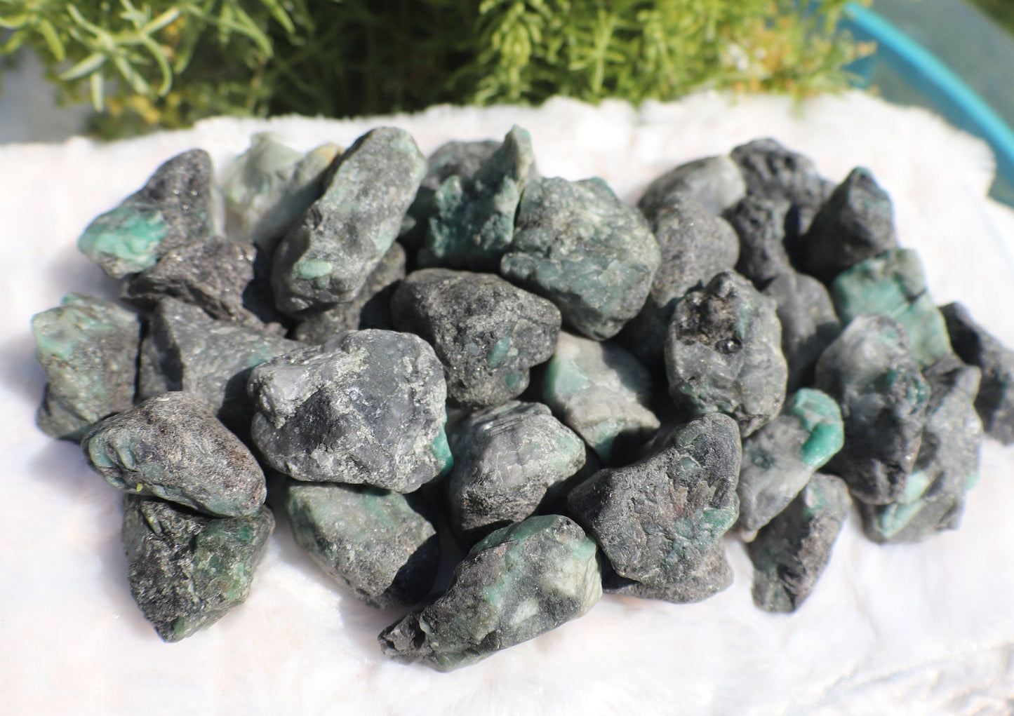 Raw Rough Emerald In Matrix