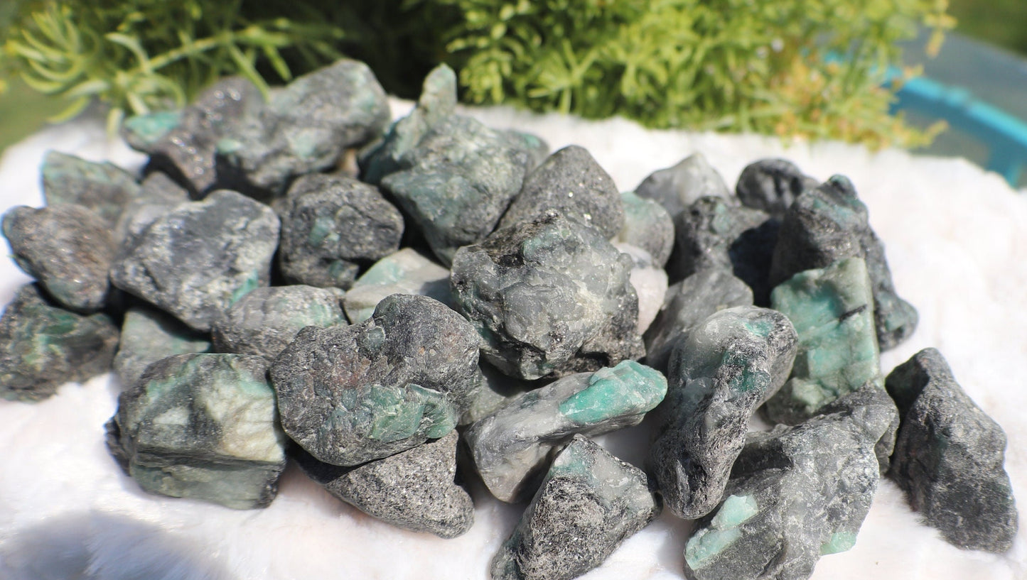 Raw Rough Emerald In Matrix