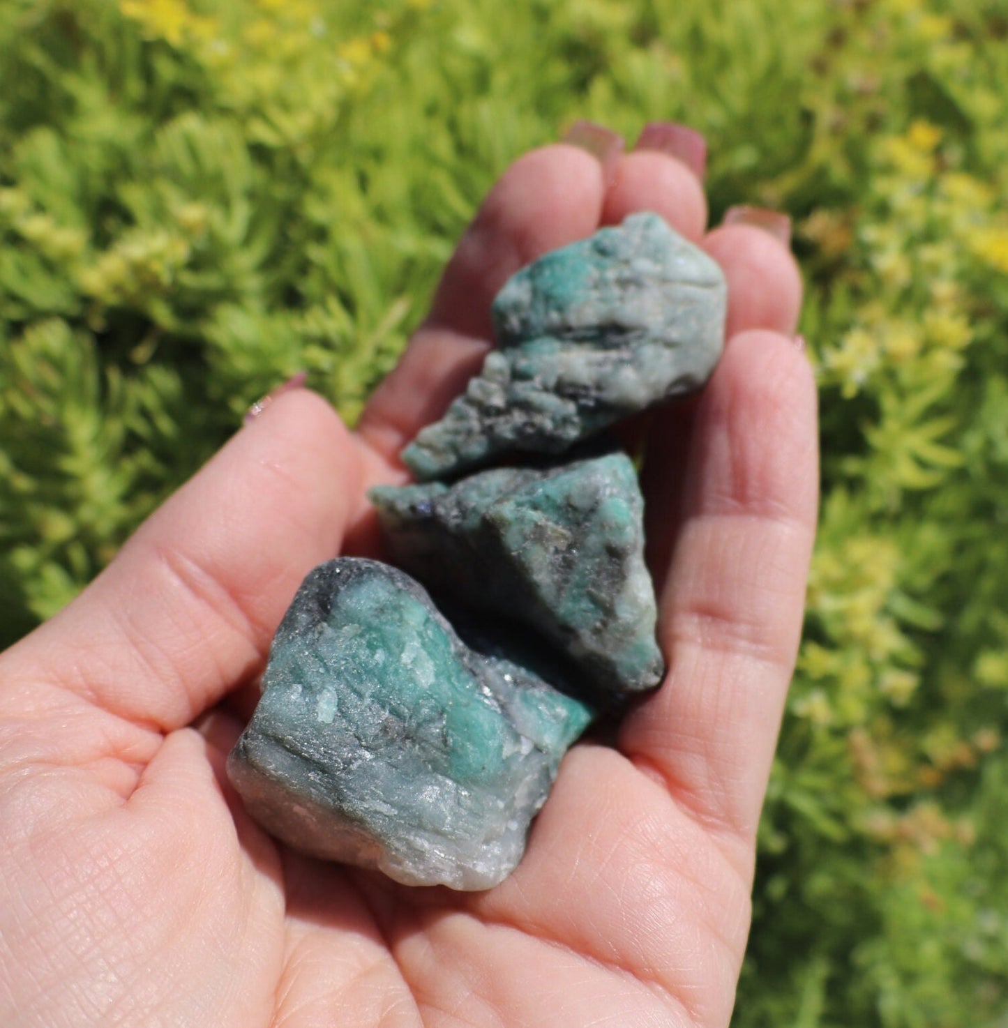 Raw Rough Emerald In Matrix