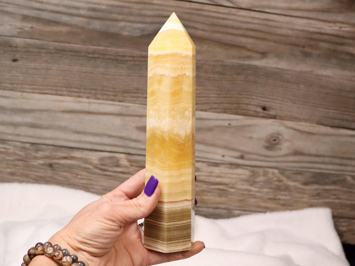 Orange Banded Calcite Tower