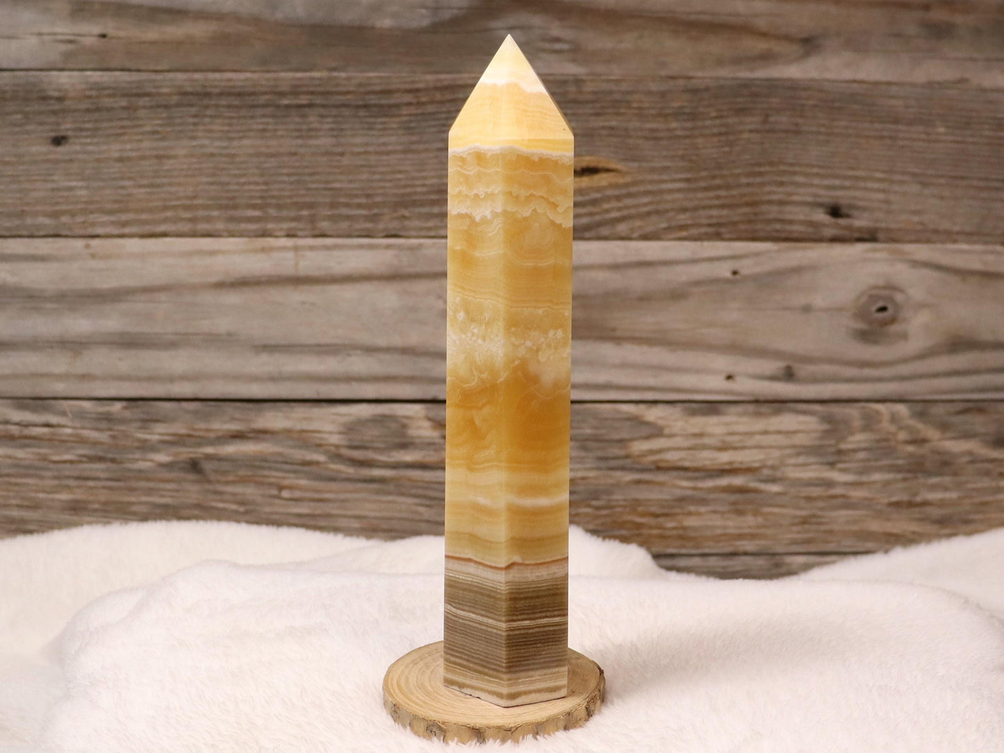 Orange Banded Calcite Tower