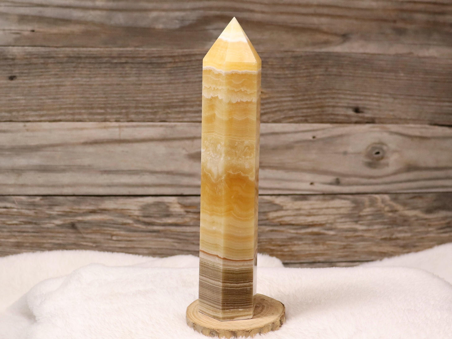 Orange Banded Calcite Tower