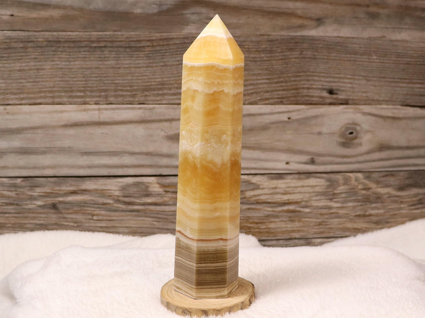 Orange Banded Calcite Tower