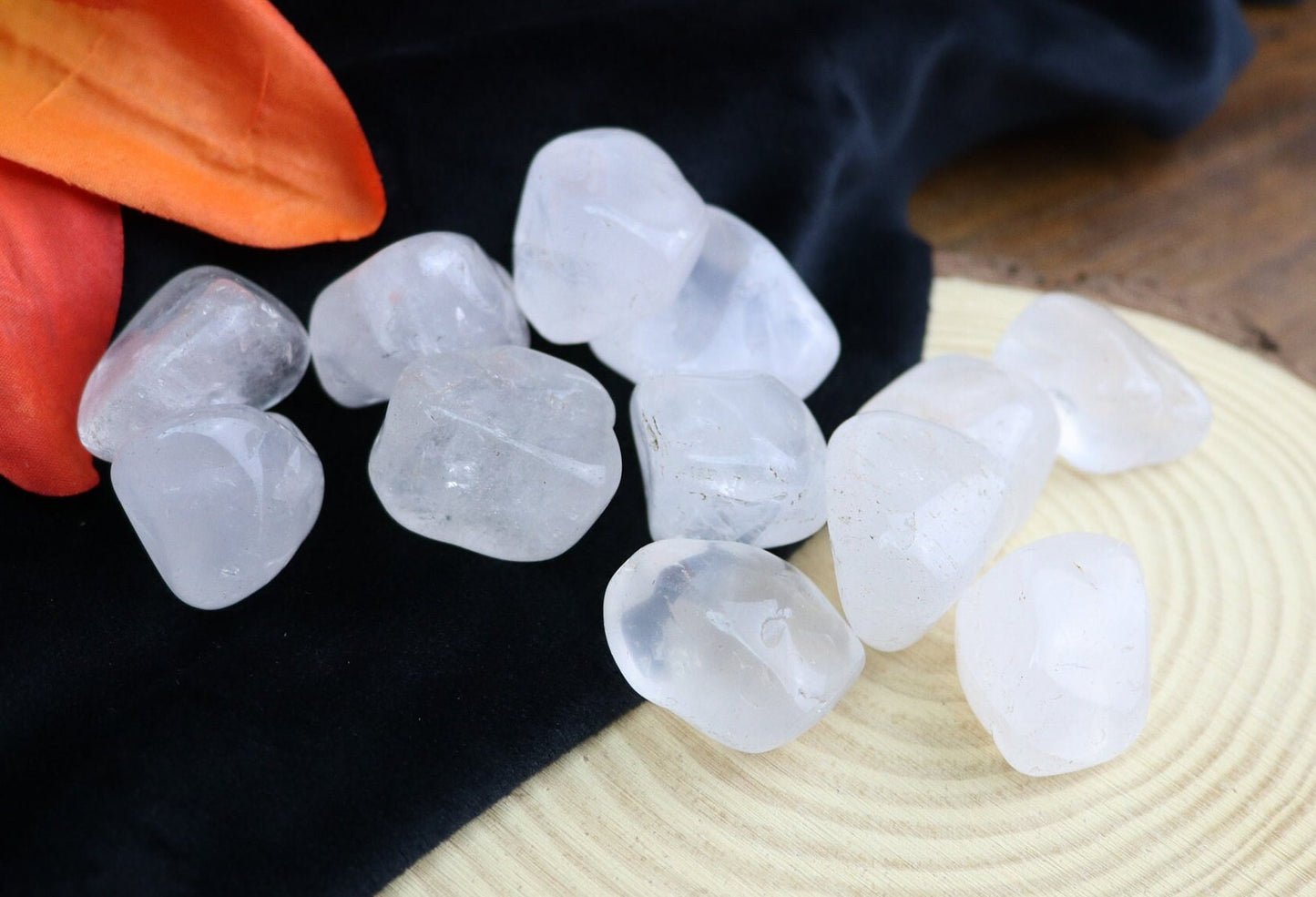 Brazilian Girasol Quartz Tumbles, Tumbled Girasol Quartz, Heart Chakra