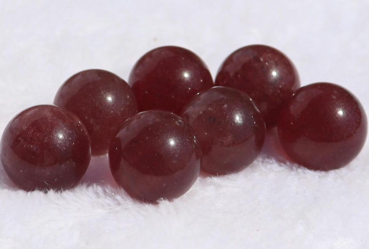 Strawberry Quartz Crystal Mini Spheres