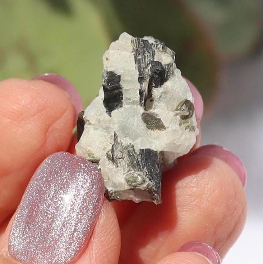 Epidote Crystals in Matrix from Pakistan