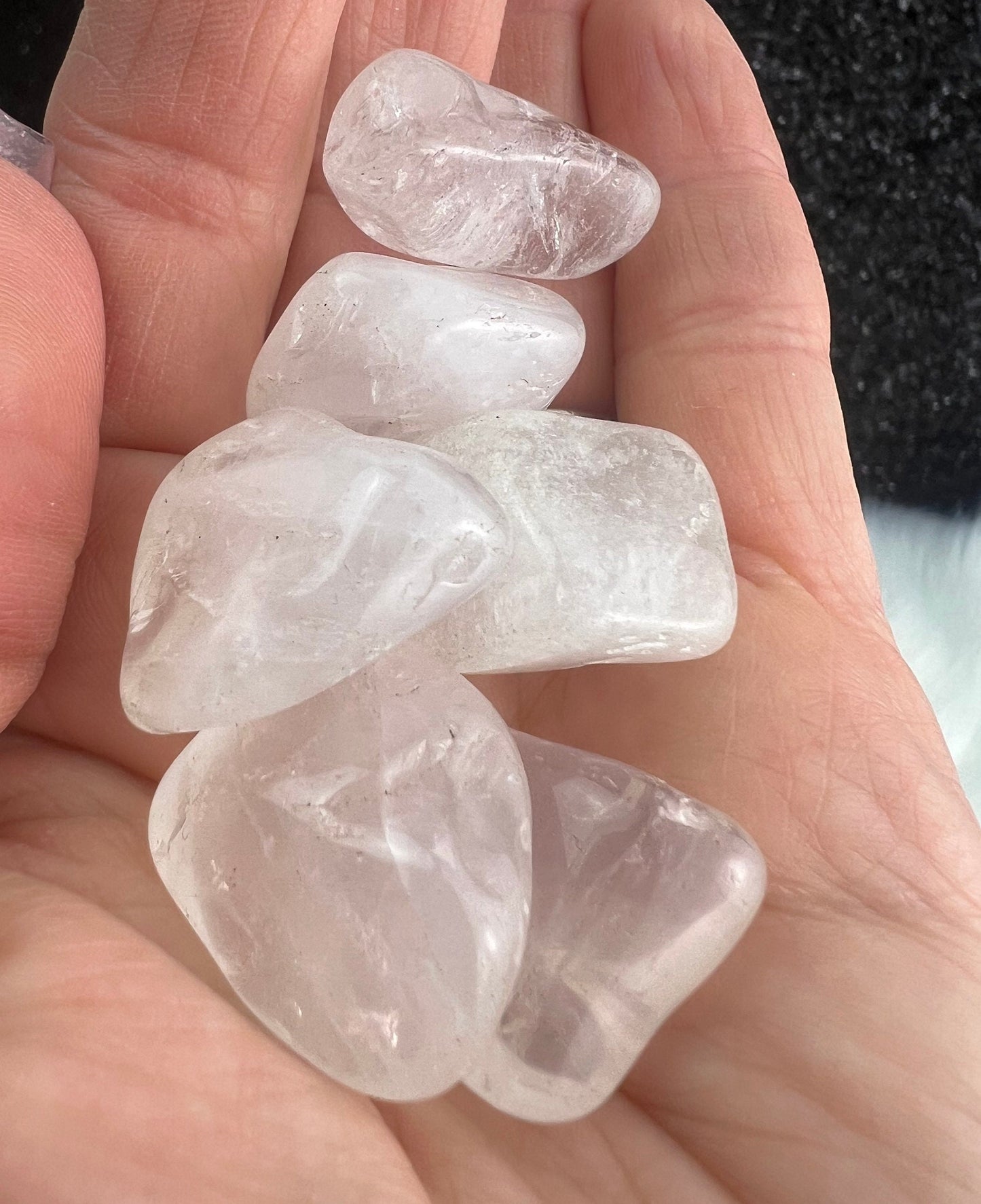 Girasol Quartz Tumbled Stones - Brazilian Crystals