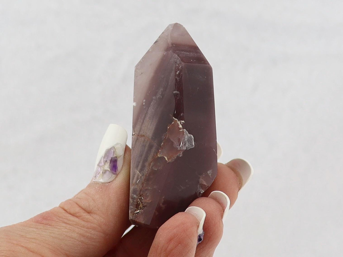 Pink Lithium Quartz Standing Points - Towers - Obelisk