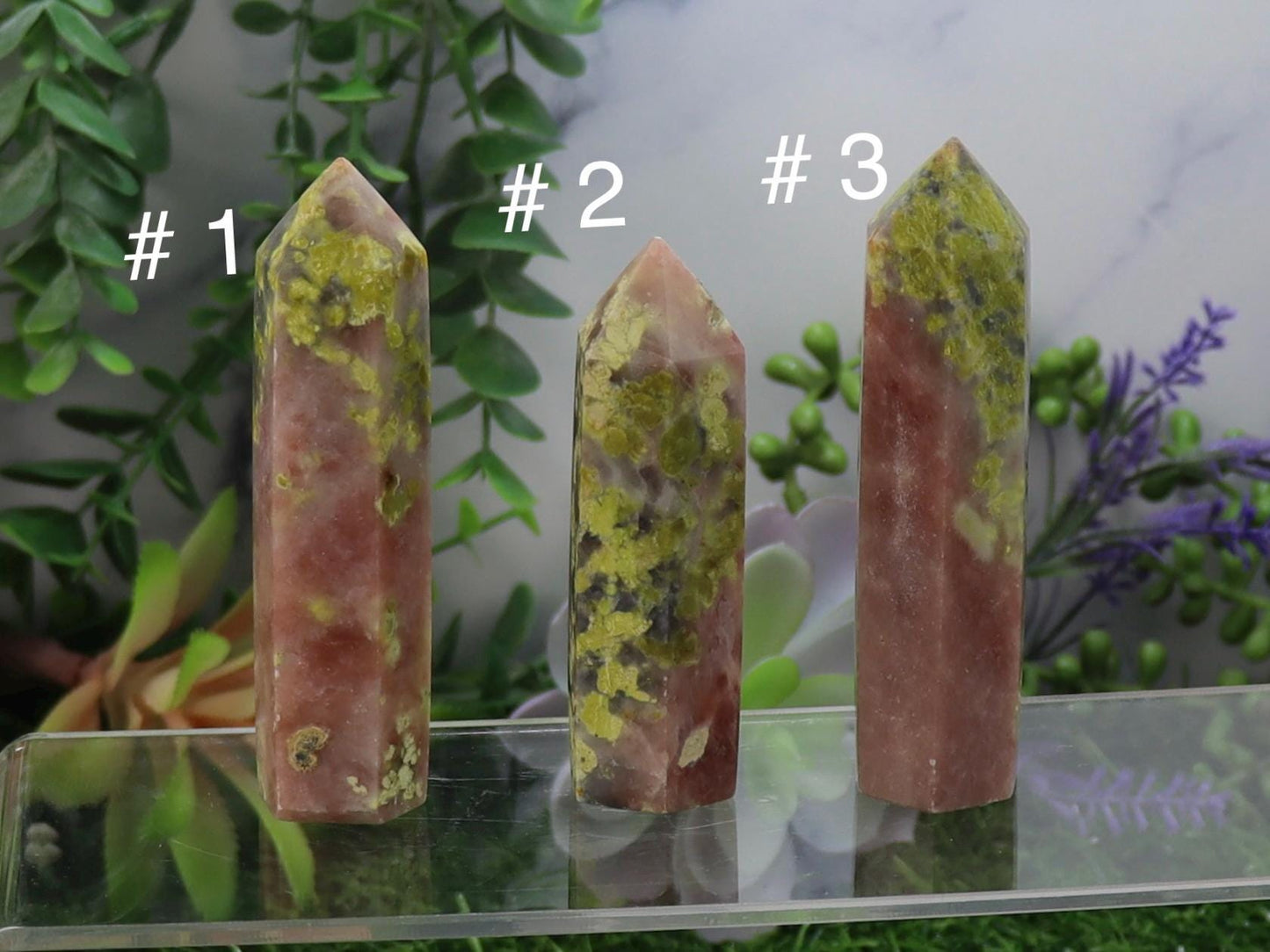 Natural Peach Blossom Tourmaline Stone Tower, Home Decor Energy Crystal Healing Gemstone