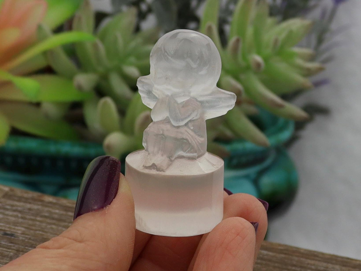 High Quality Selenite Baby Angel Carving, Selenite Crystal, Selenite Cleansing