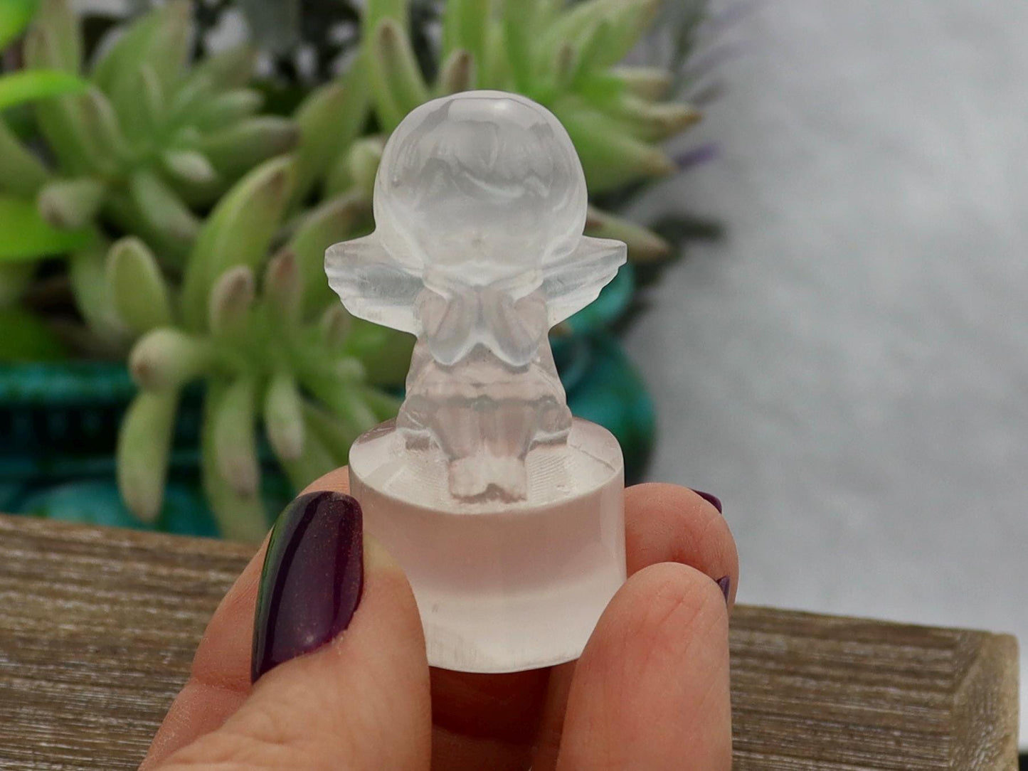 High Quality Selenite Baby Angel Carving, Selenite Crystal, Selenite Cleansing