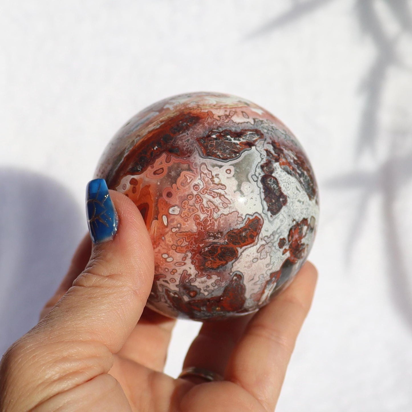 Mexican Crazy Lace Agate Sphere