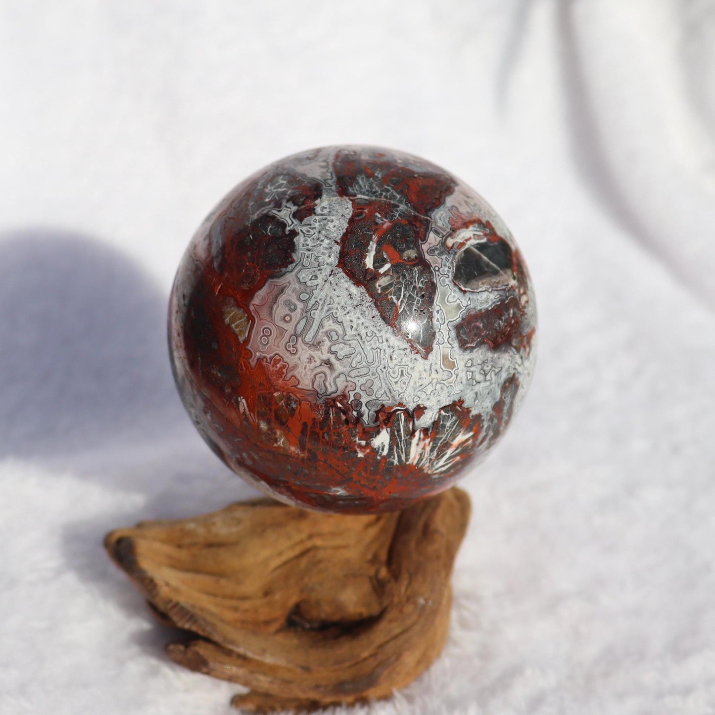 Mexican Crazy Lace Agate Sphere