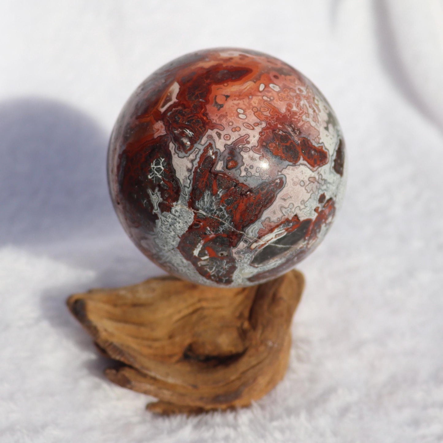 Mexican Crazy Lace Agate Sphere