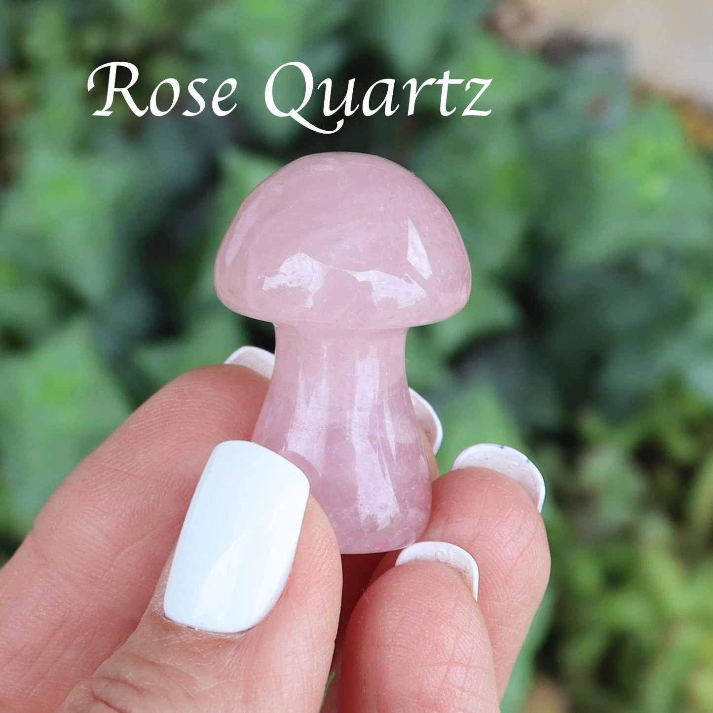 Crystal Mushroom Carvings - Mushroom Decor - Natural Stone Decor