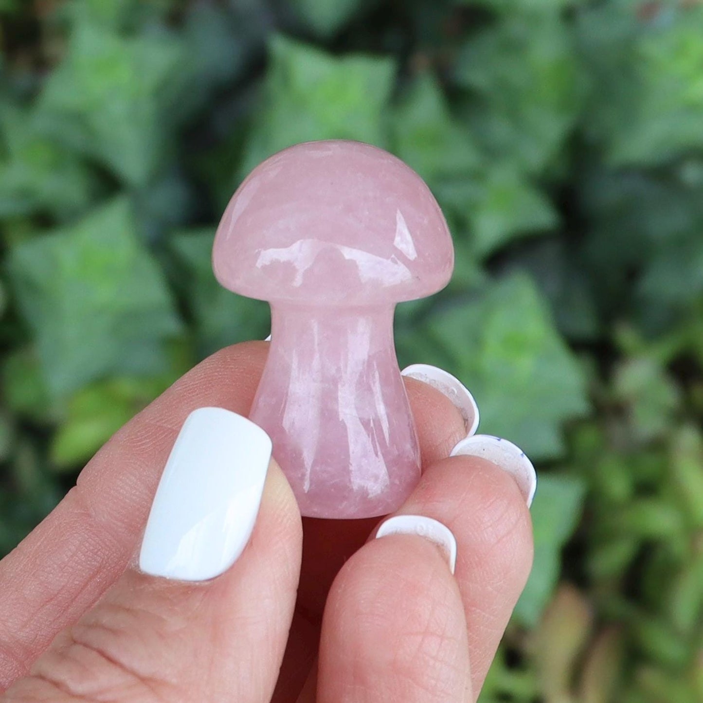 Crystal Mushroom Carvings - Mushroom Decor - Natural Stone Decor