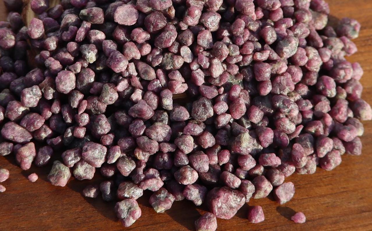 Raw Rubies from Pakistan, Ruby Corundum