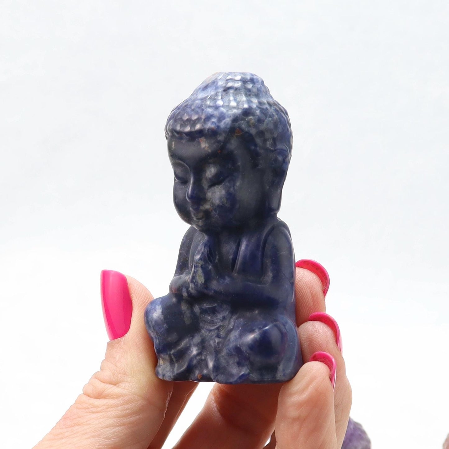 Baby Buddha Carving - Crown Chakra - Gemstone Carving - Meditation Crystal