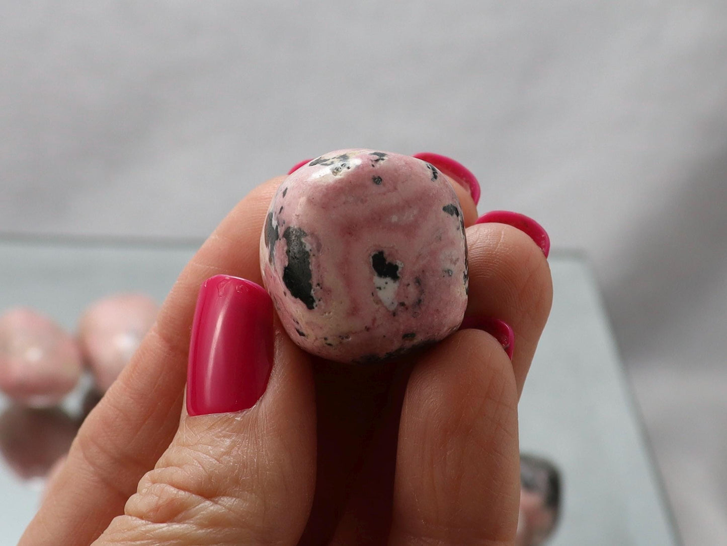 Peruvian Rhodonite Tumbled Stones