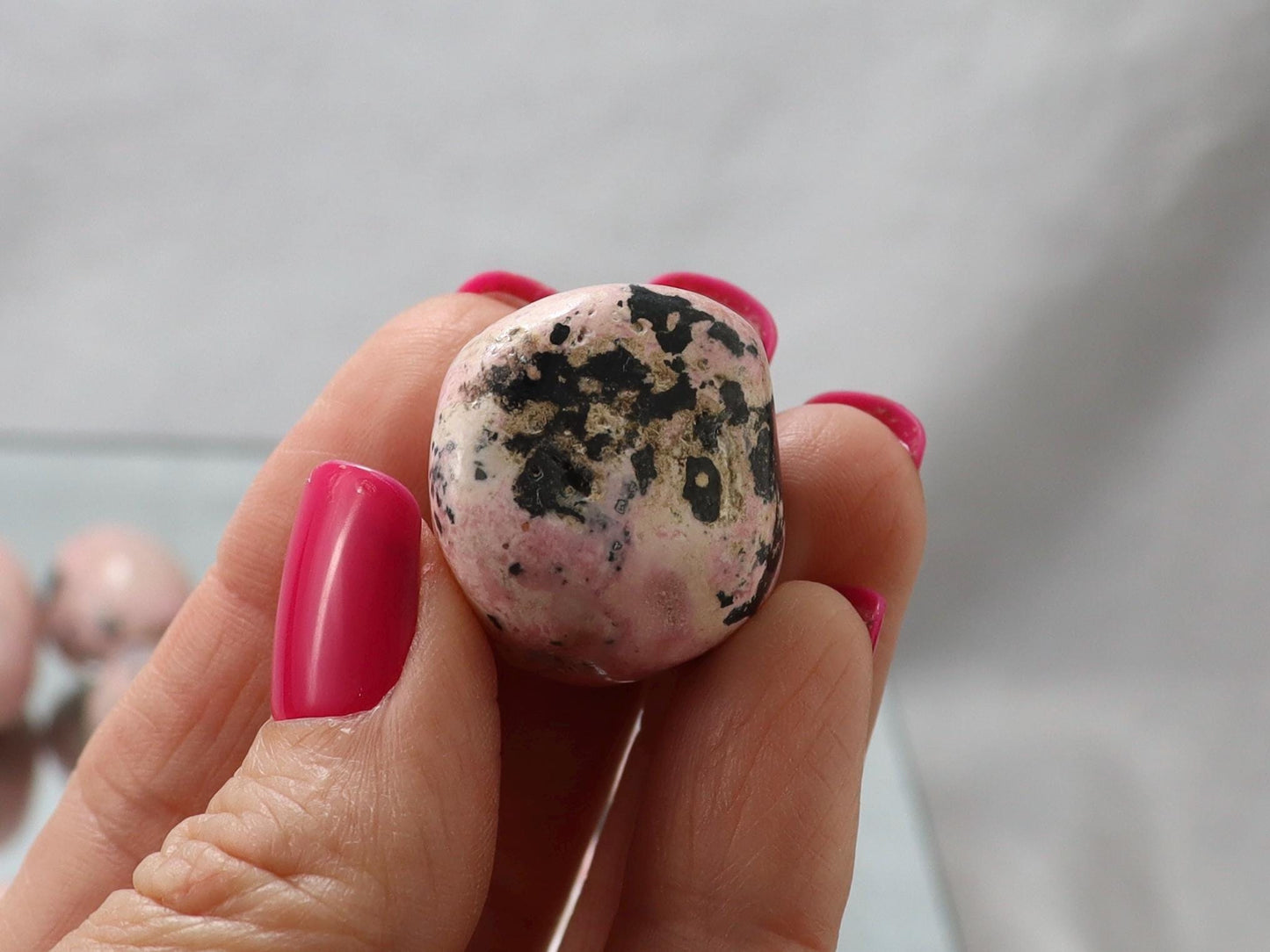 Peruvian Rhodonite Tumbled Stones