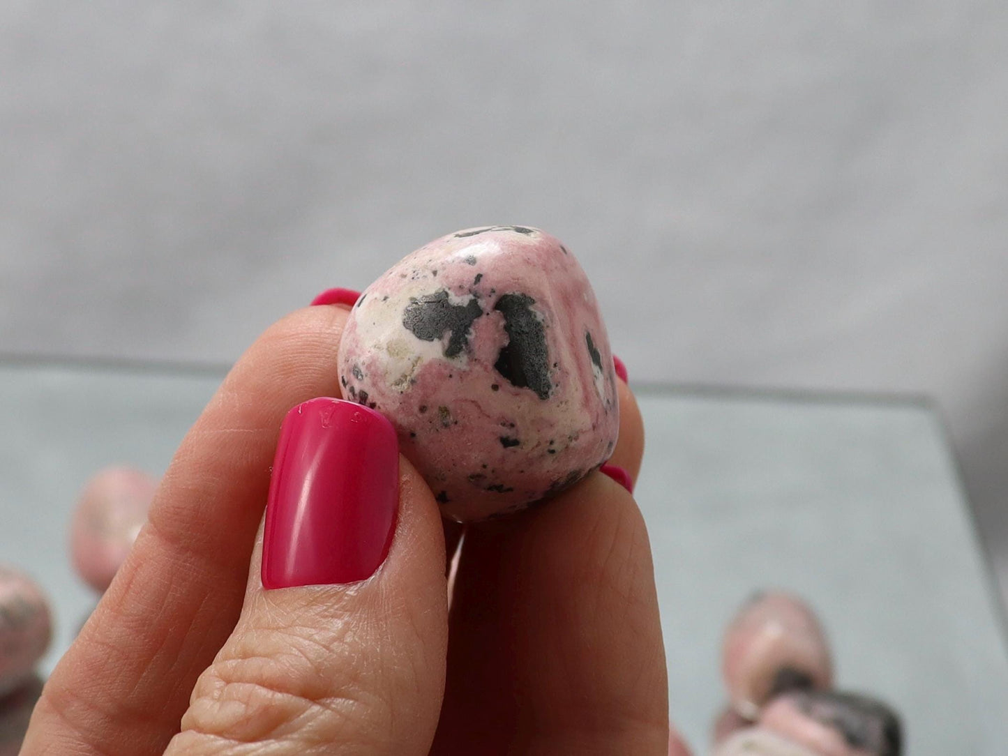 Peruvian Rhodonite Tumbled Stones