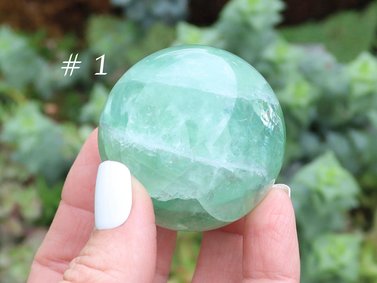 Green Fluorite Crystal Spheres