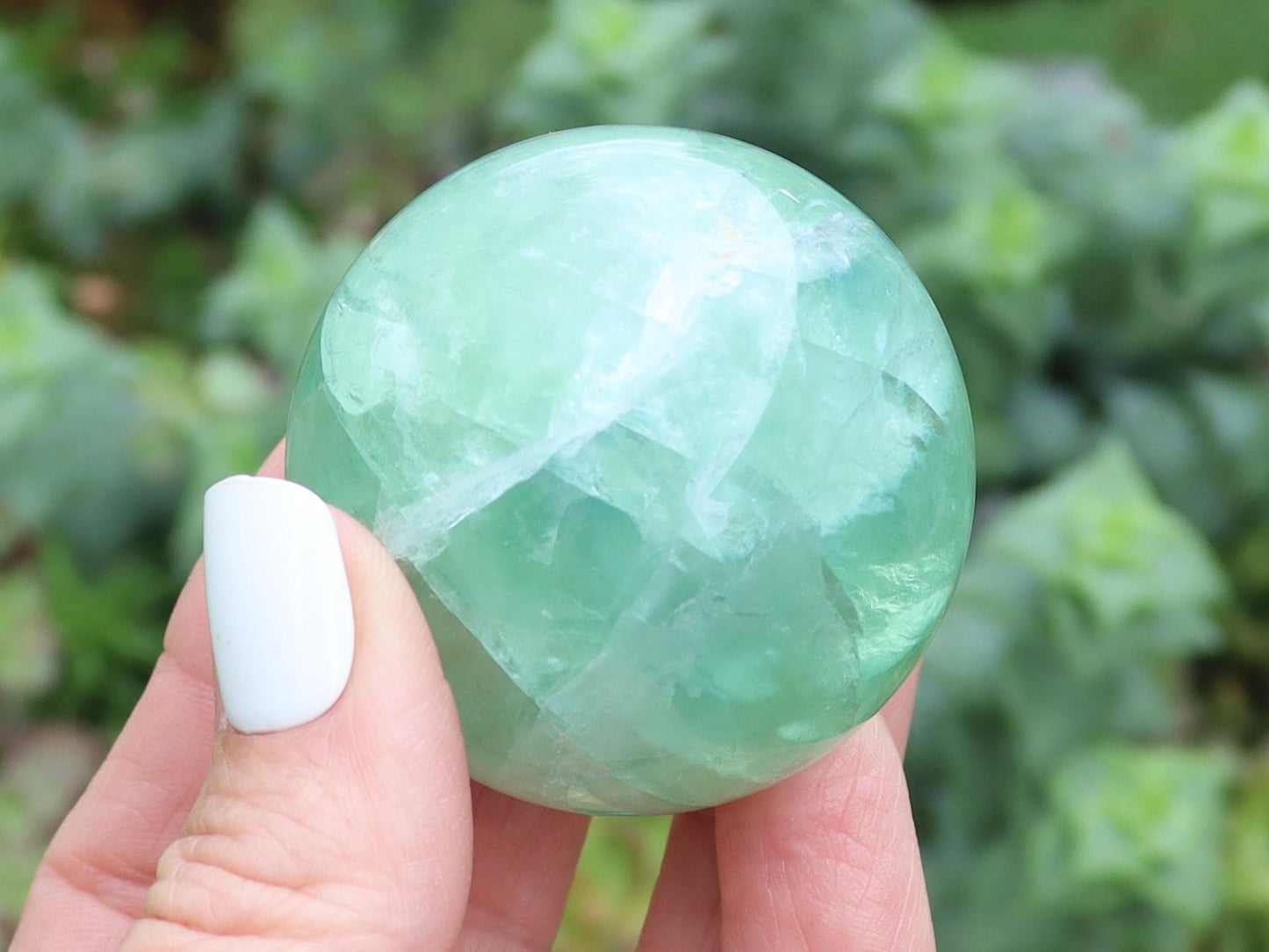 Green Fluorite Crystal Spheres