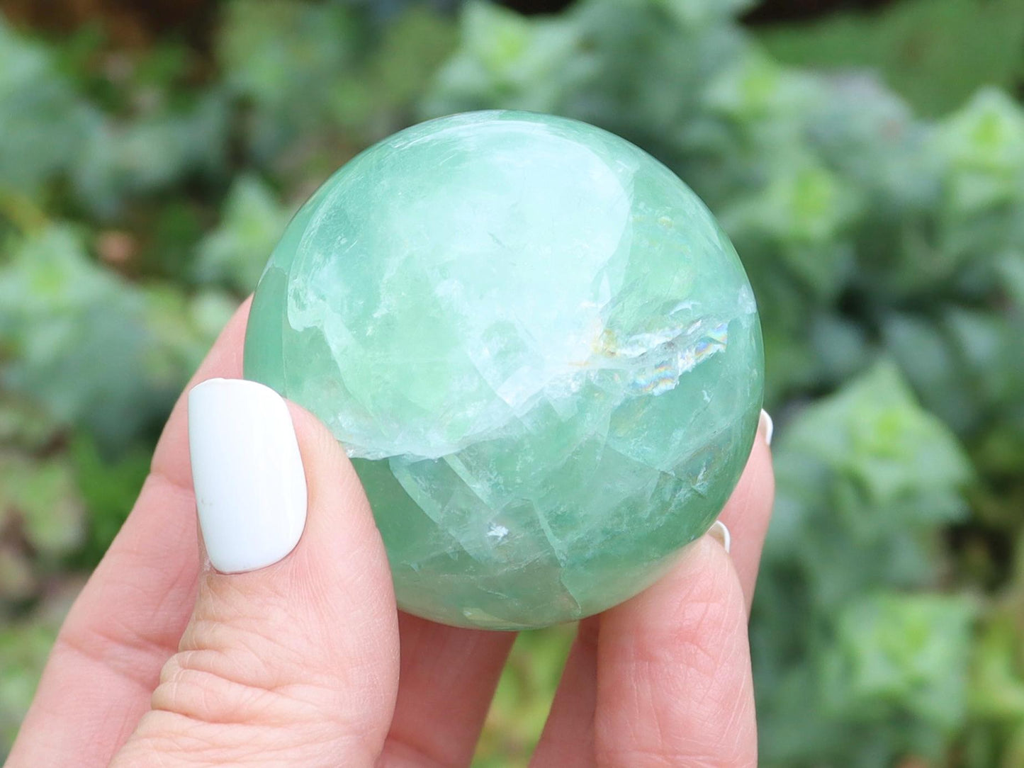 Green Fluorite Crystal Spheres