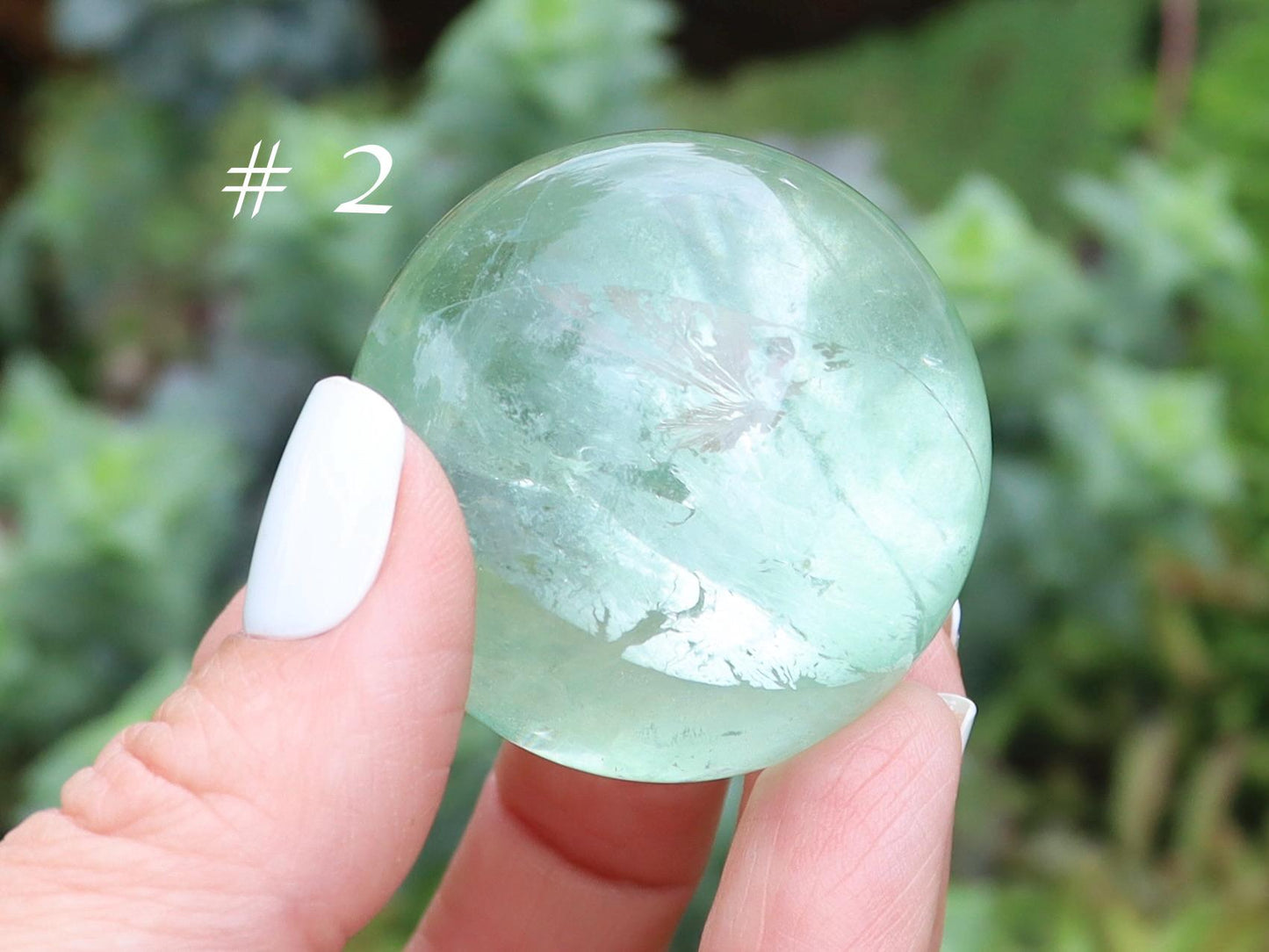 Green Fluorite Crystal Spheres