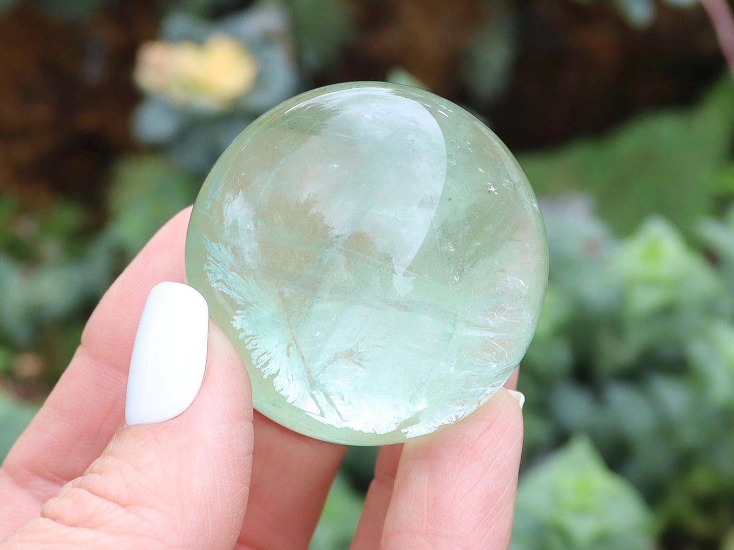 Green Fluorite Crystal Spheres