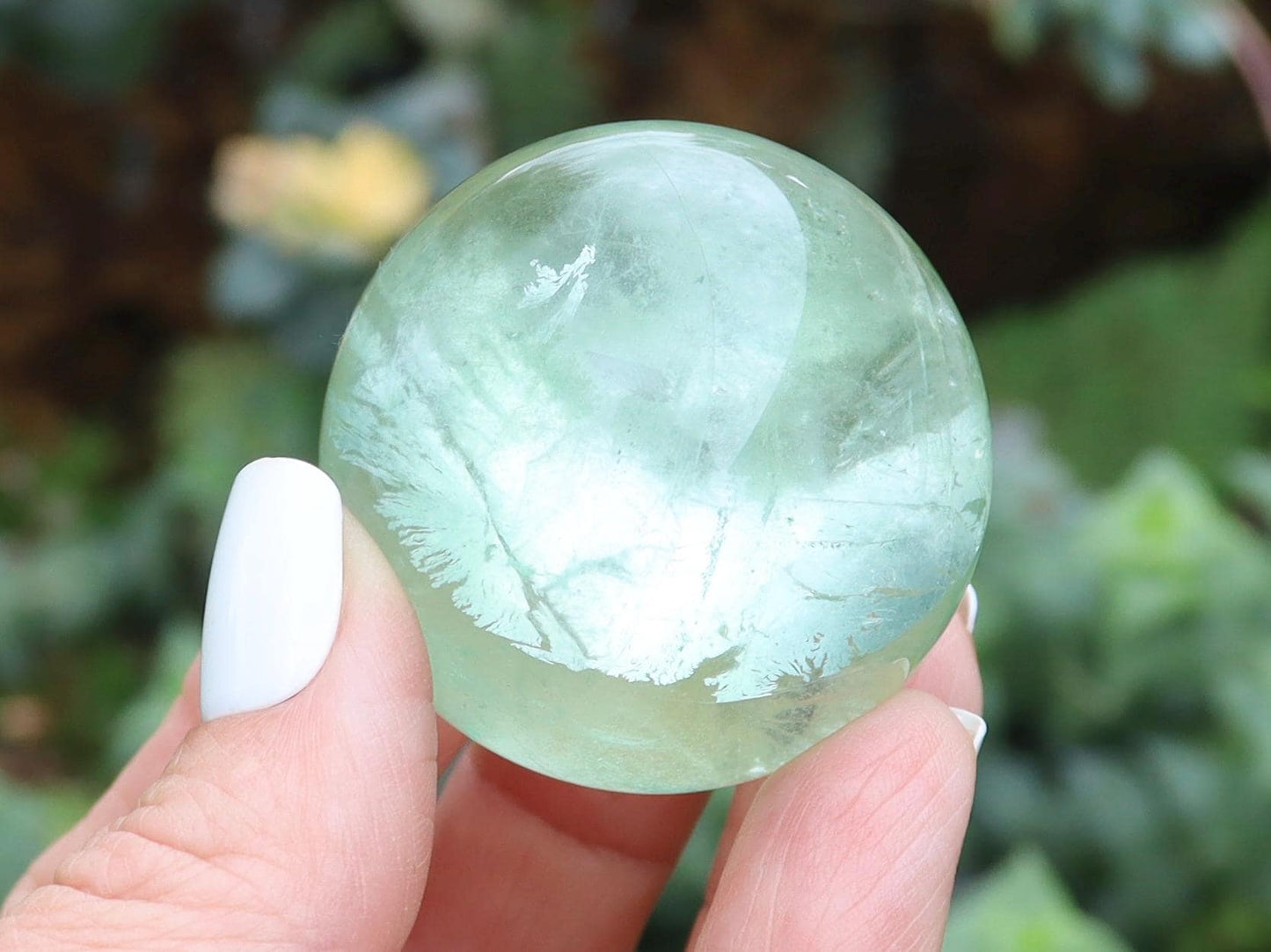 Green Fluorite Crystal Spheres