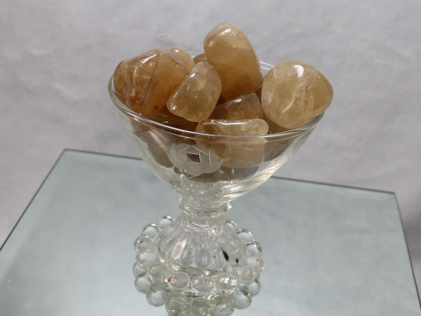 Natural Citrine Crystal Tumbles - Brazilian Citrine Tumbled Stones