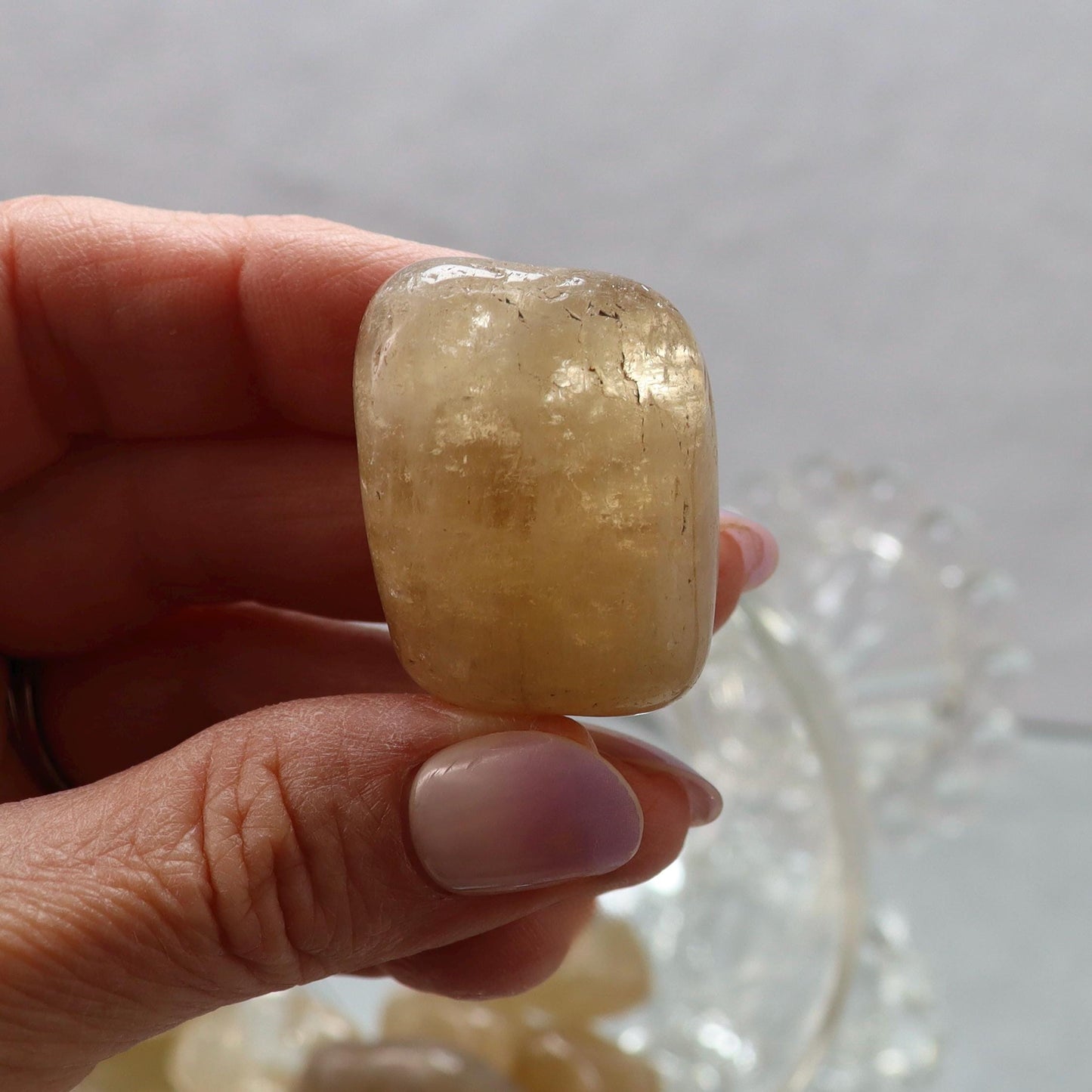 Natural Citrine Crystal Tumbles - Brazilian Citrine Tumbled Stones