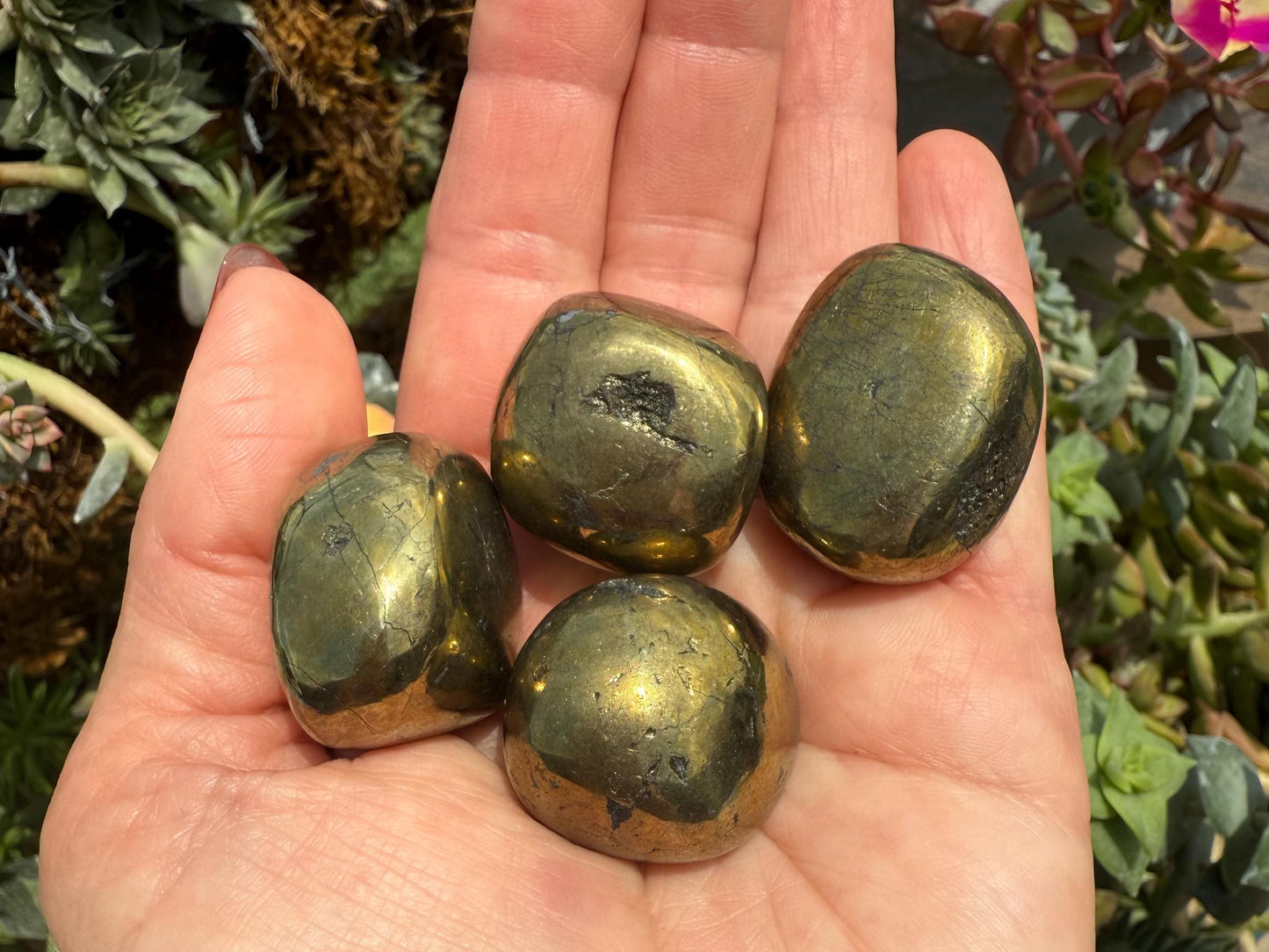 Chalcopyrite Tumbled Stones