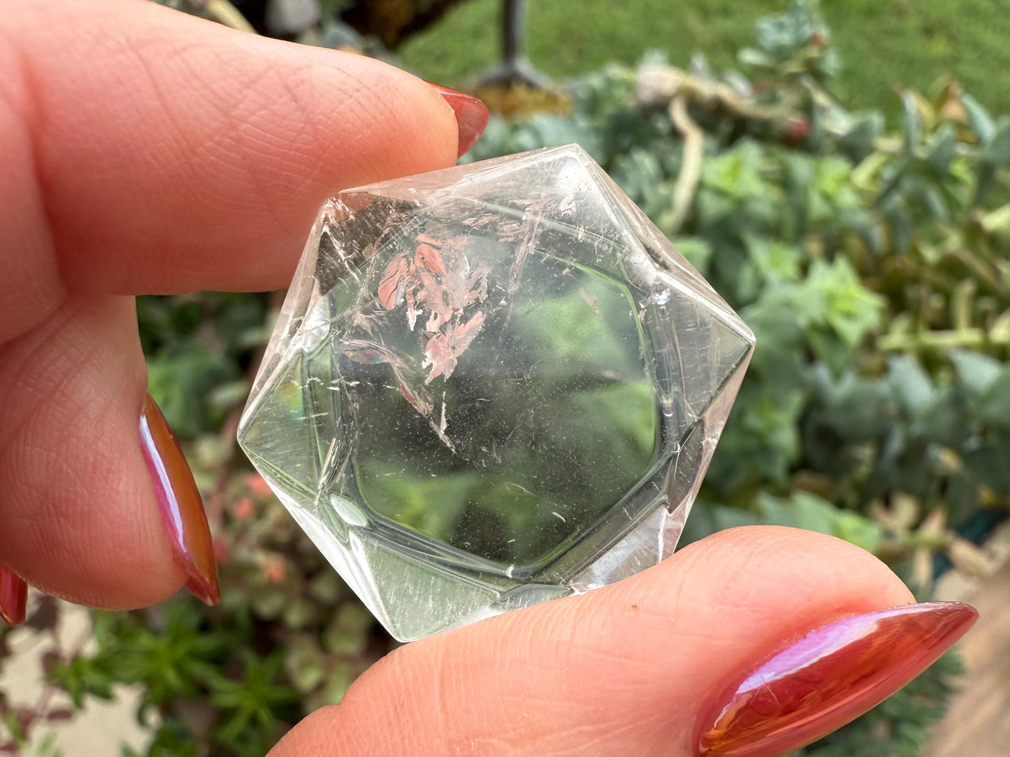 Clear Quartz Crystal Hexagon, Star of David