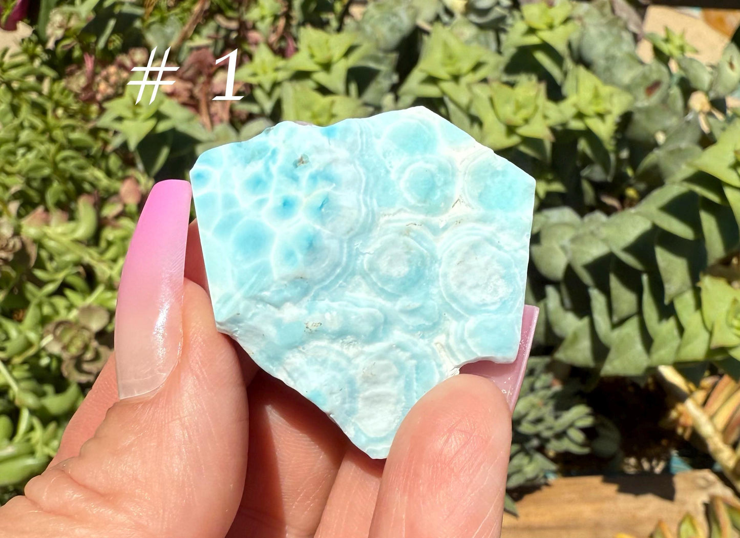 Larimar Crystal Slabs