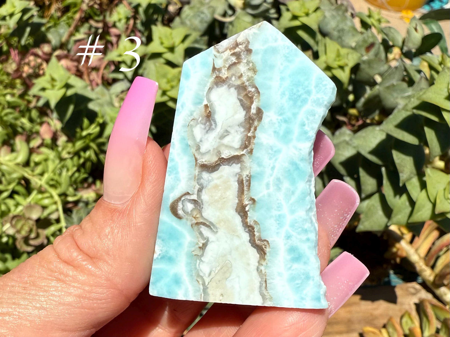 Larimar Crystal Slabs