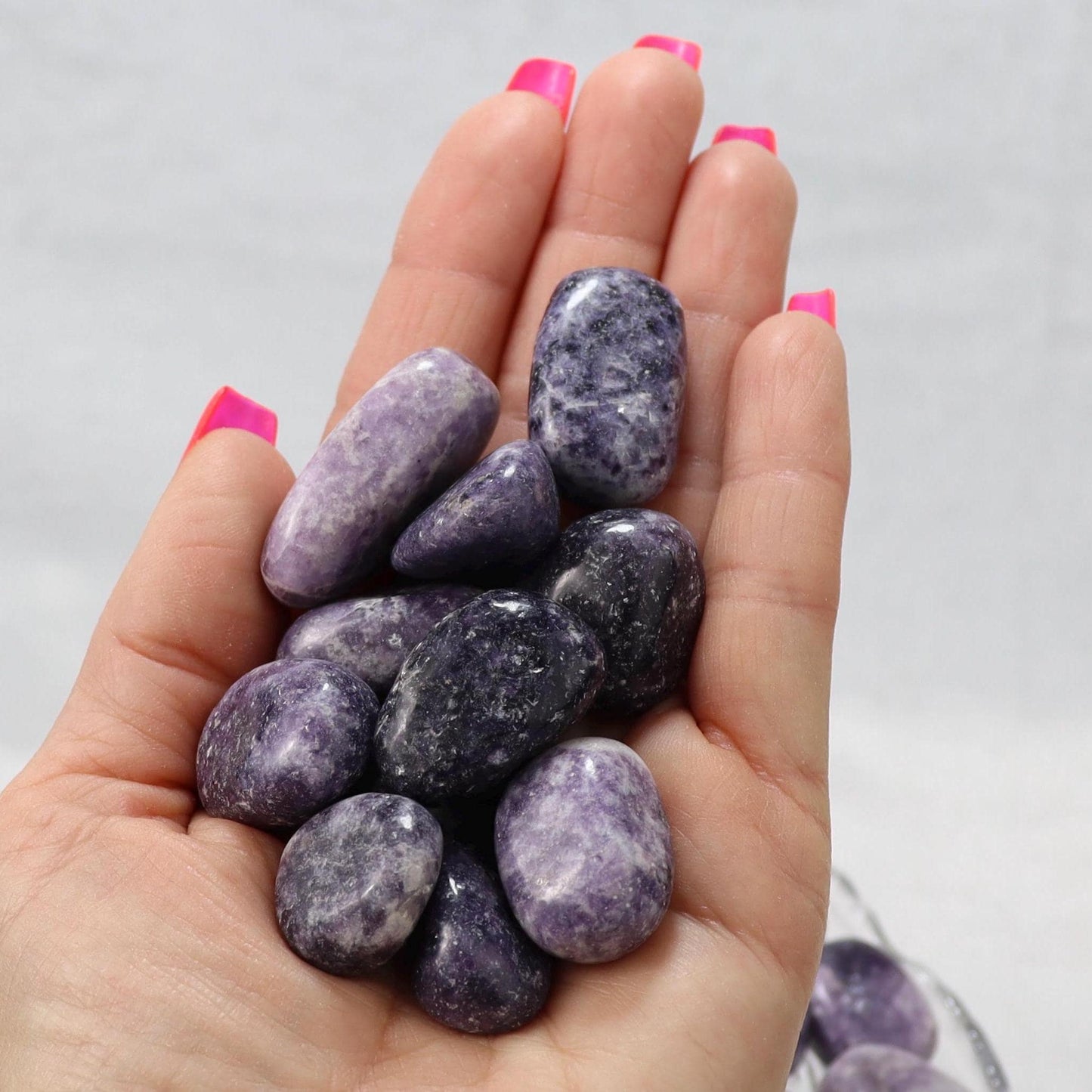 Lepidolite Tumbled Stones - 1 LB Bag